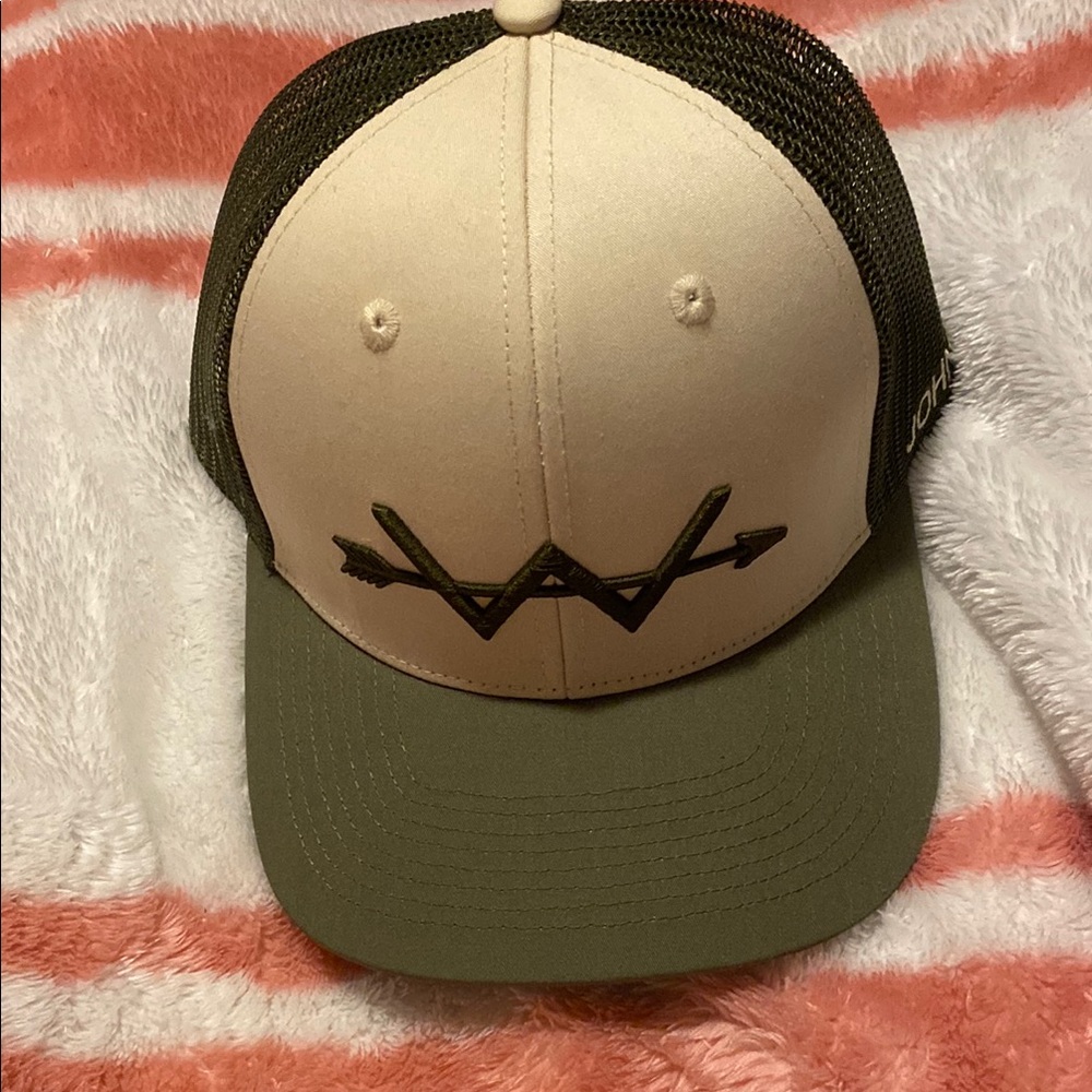 Green and Cream Trucker Hat